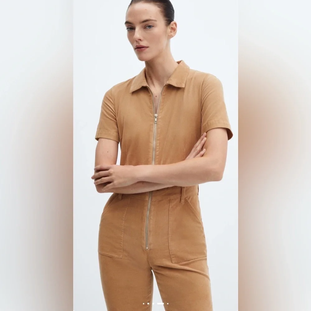 Mango CORDUROY JUMPSUIT WITH ZIP M